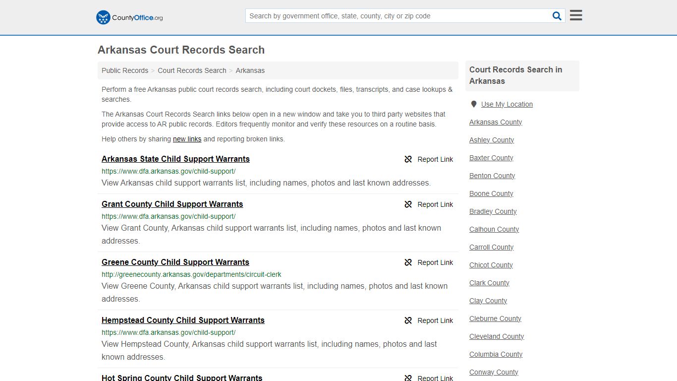 Court Records Search - Arkansas (Adoptions, Criminal, Child Support ...